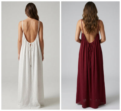 Vestido Riviera - Compre 1, Leve 2 - Vinho + Branco