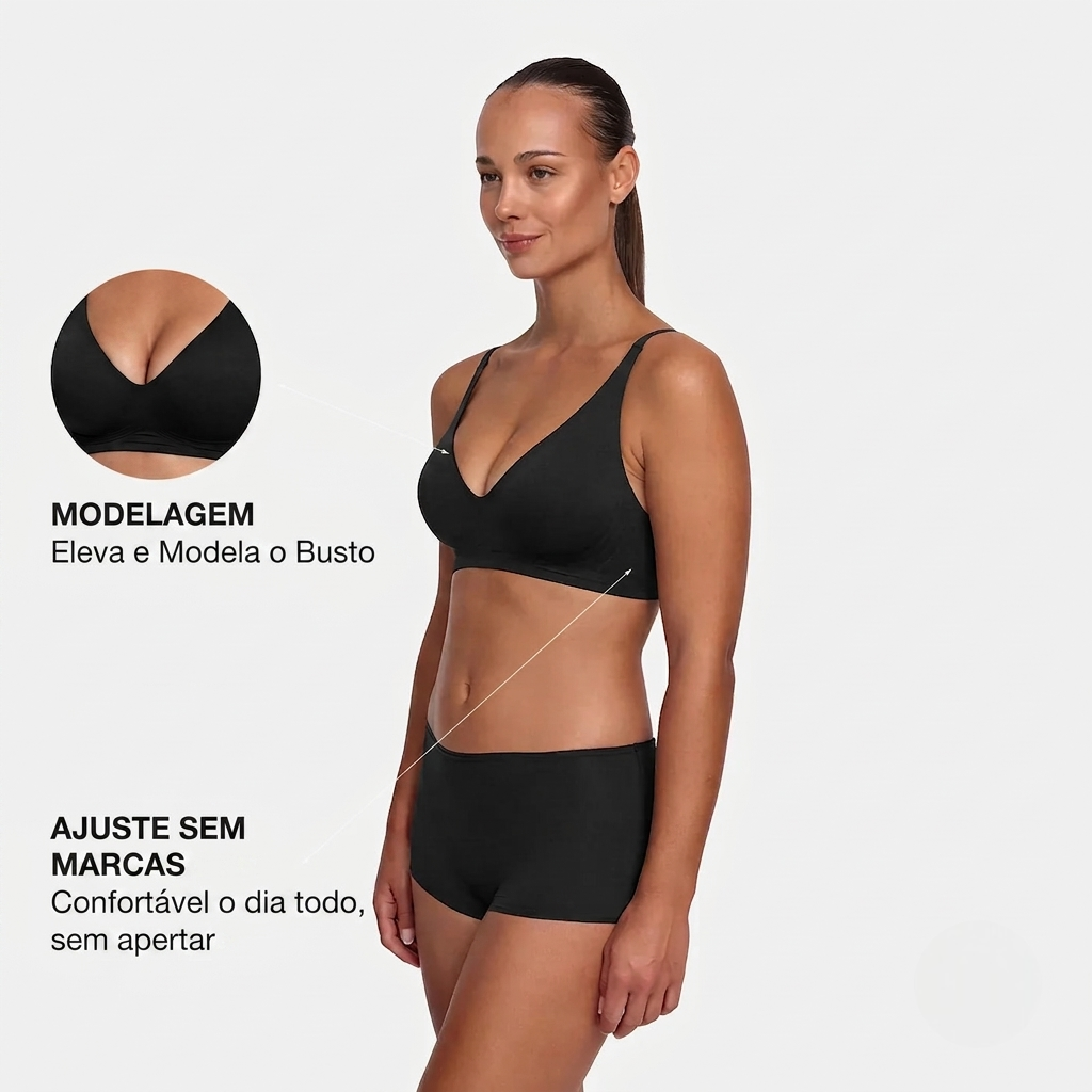 Sutiã Breeze Gel - Sem Aro e Sem Costura