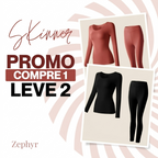 Conjunto de Roupa Térmica Feminina Sem Costuras Skinner - Compre 1 Leve 2