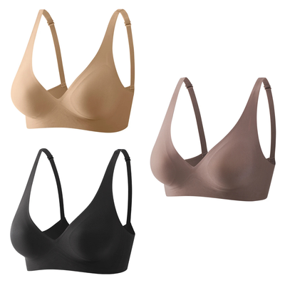 Sutiã Breeze Gel - Compre 2, Leve 3 - Bege + Preto + Capuccino