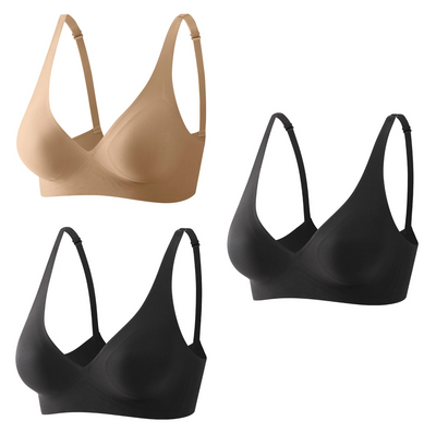 Sutiã Breeze Gel - Compre 2, Leve 3 - Bege + Preto + Preto